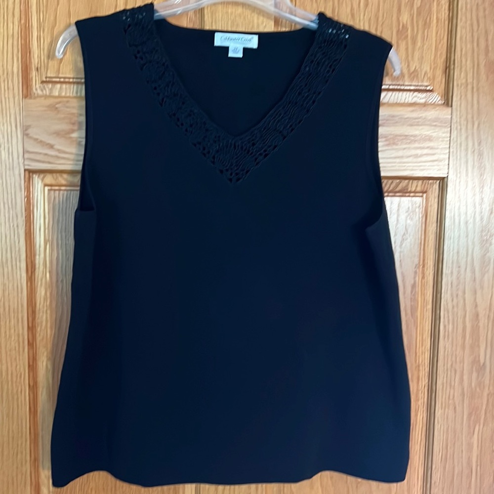 Coldwater Creek Sleeveless Black Sweater.  2X